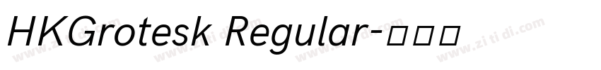 HKGrotesk Regular字体转换